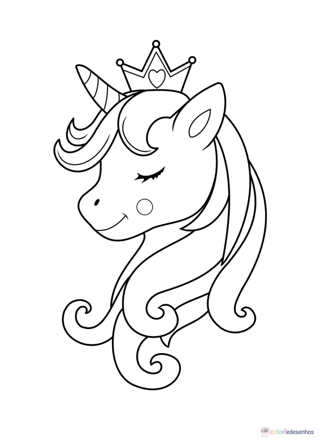 Unicórnio para colorir