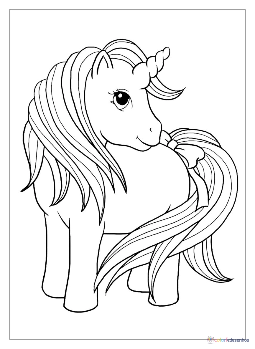 Unicórnio 12 para colorir