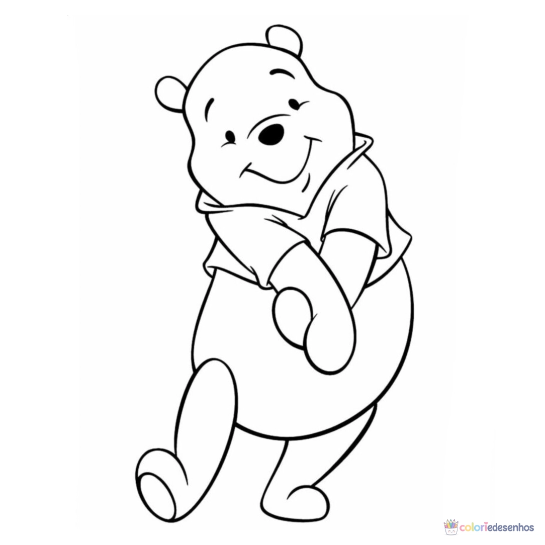Ursinho Pooh para colorir