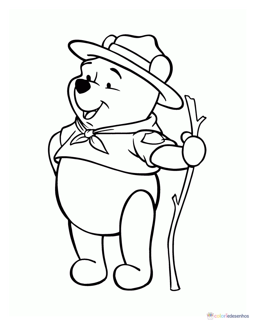 Desenhos de Ursinho Pooh para colorir