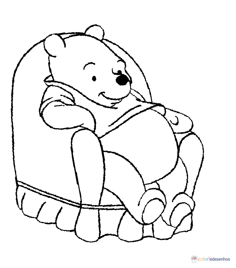 Ursinho Pooh para colorir