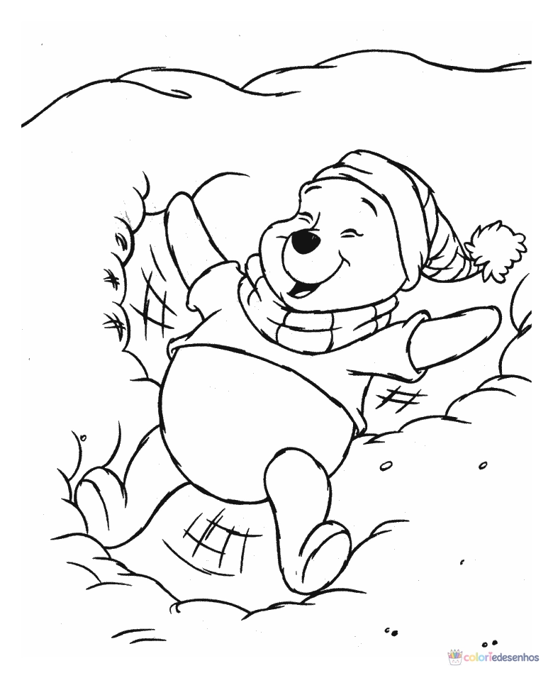 Ursinho Pooh para colorir