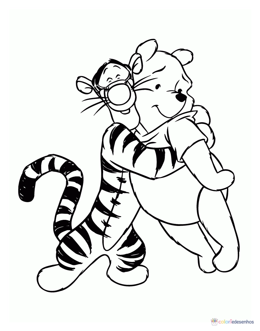 Ursinho Pooh para colorir