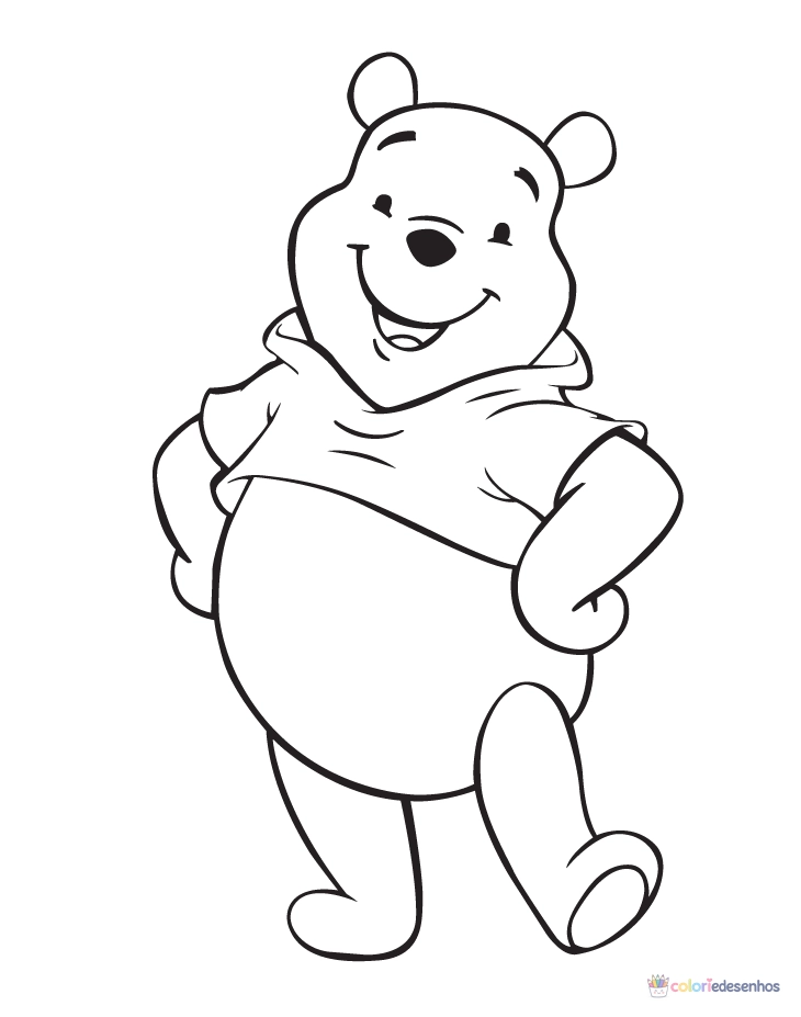 Ursinho Pooh para colorir