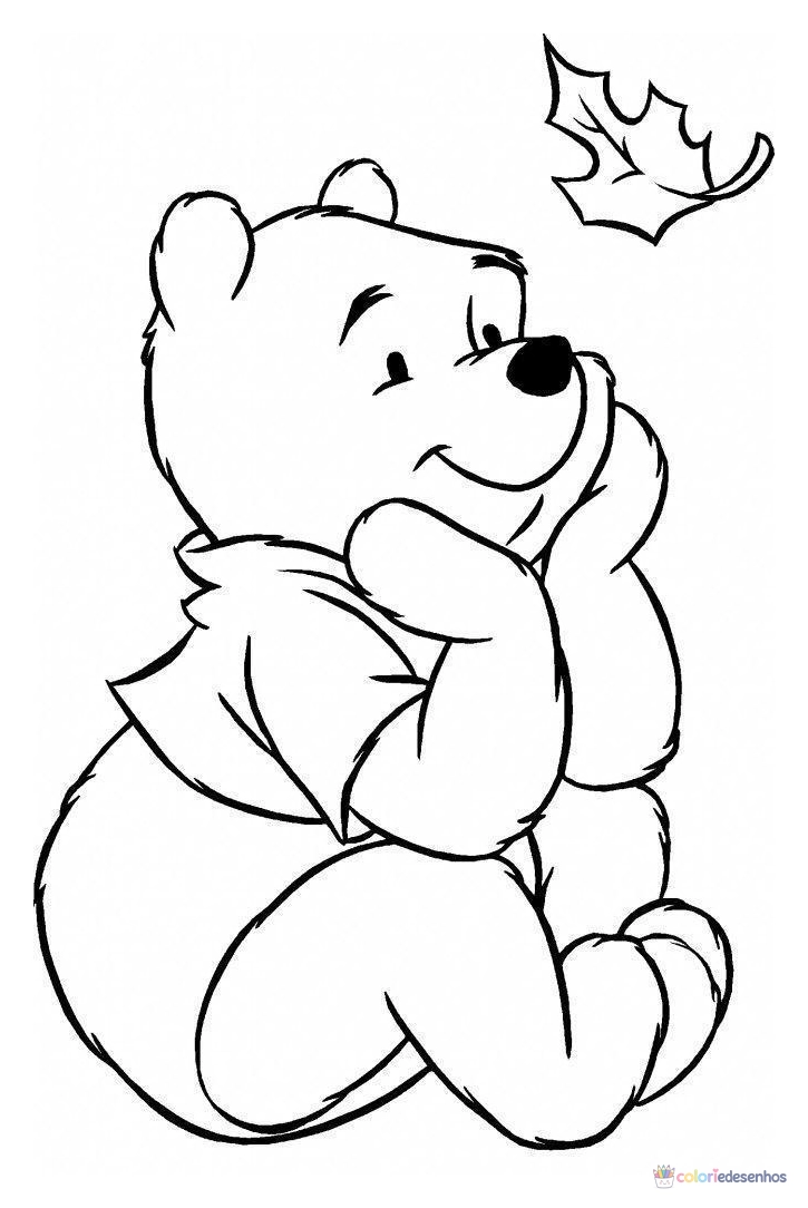 Ursinho Pooh para colorir