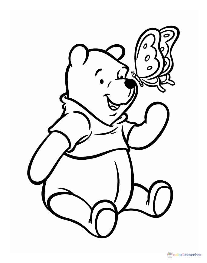 Ursinho Pooh para colorir