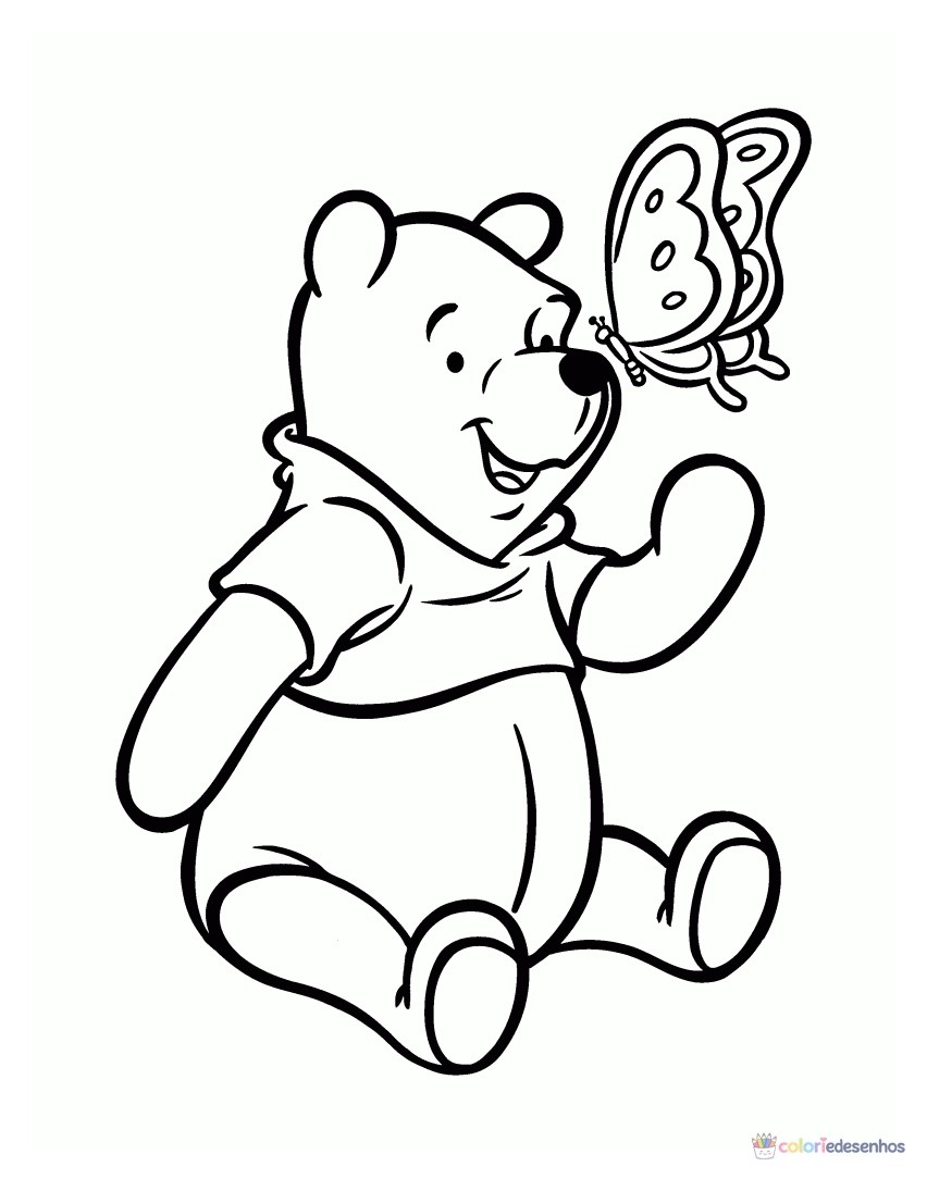 Ursinho Pooh para colorir