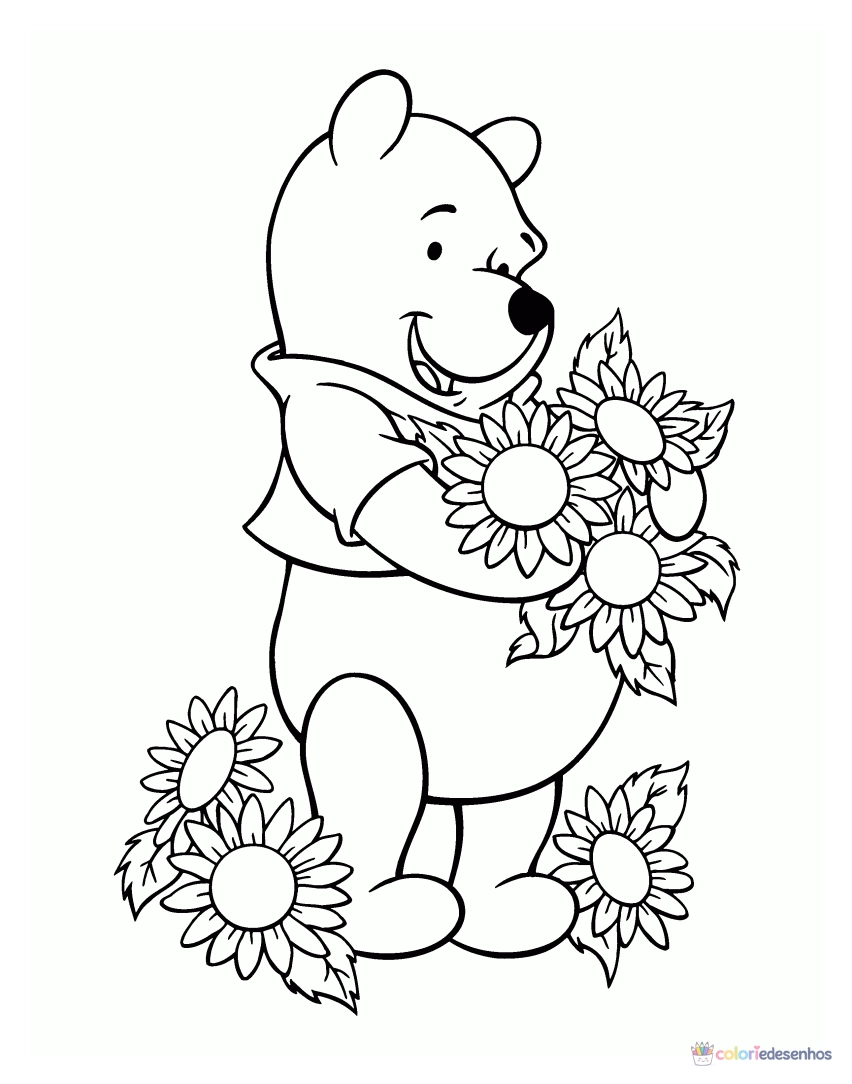 Ursinho Pooh para colorir