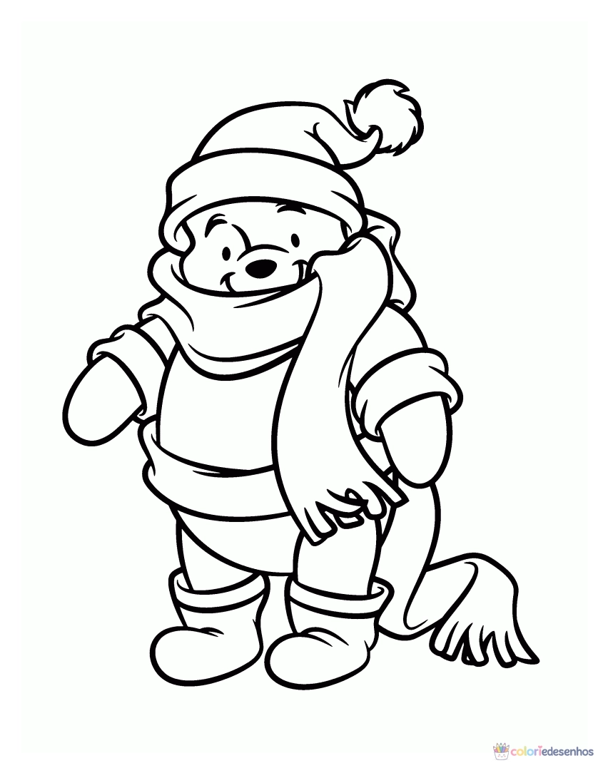 Ursinho Pooh para colorir