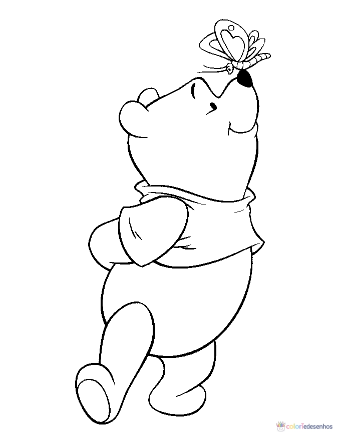 Ursinho Pooh para colorir