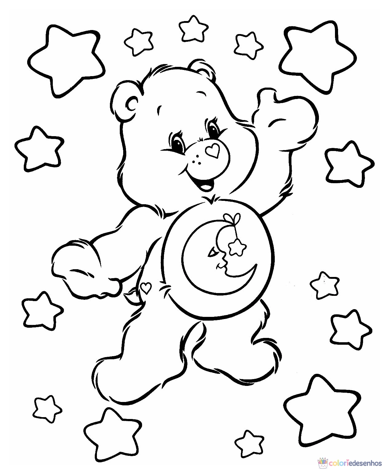 Desenhos de Ursinhos para colorir