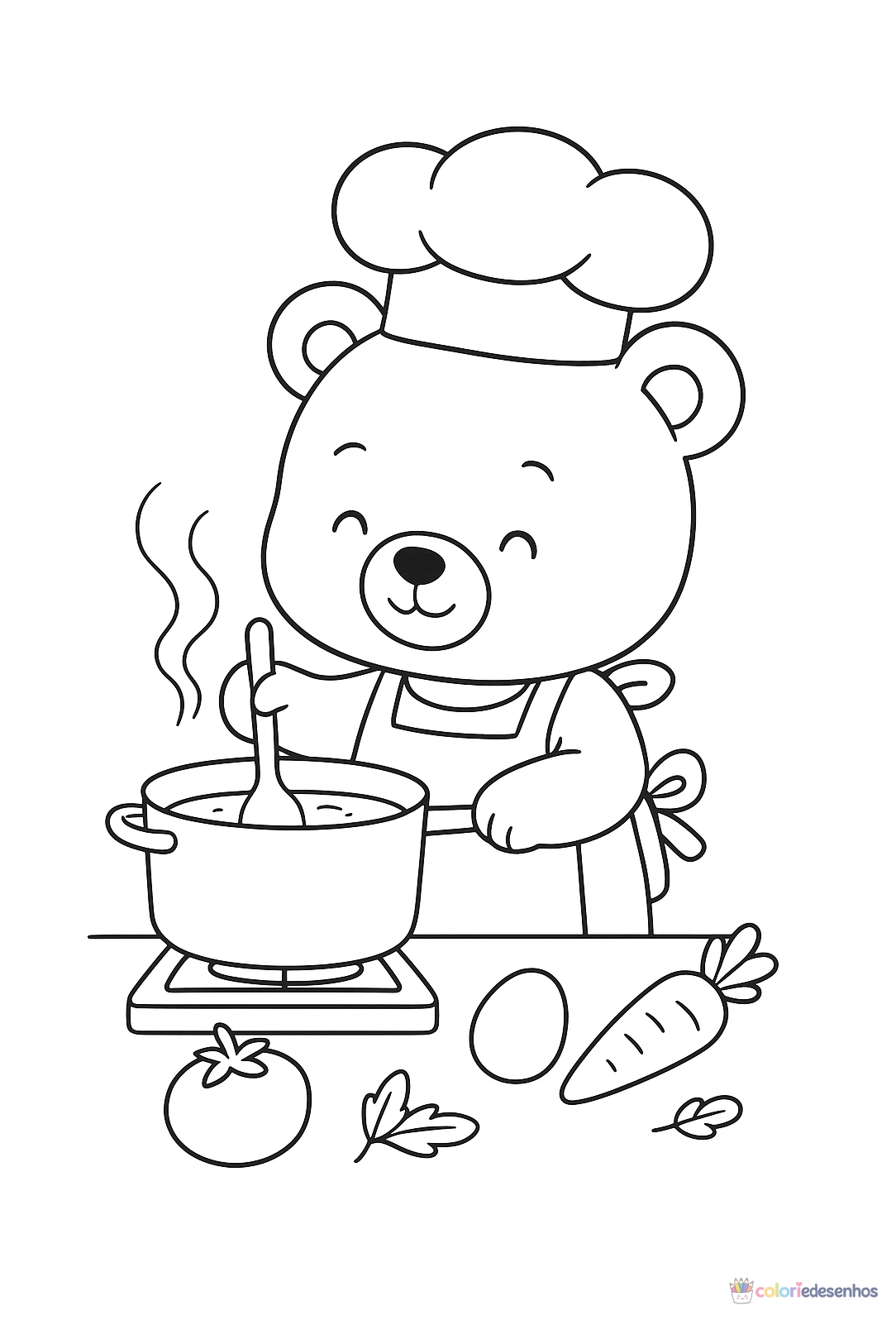 Ursinhos para colorir