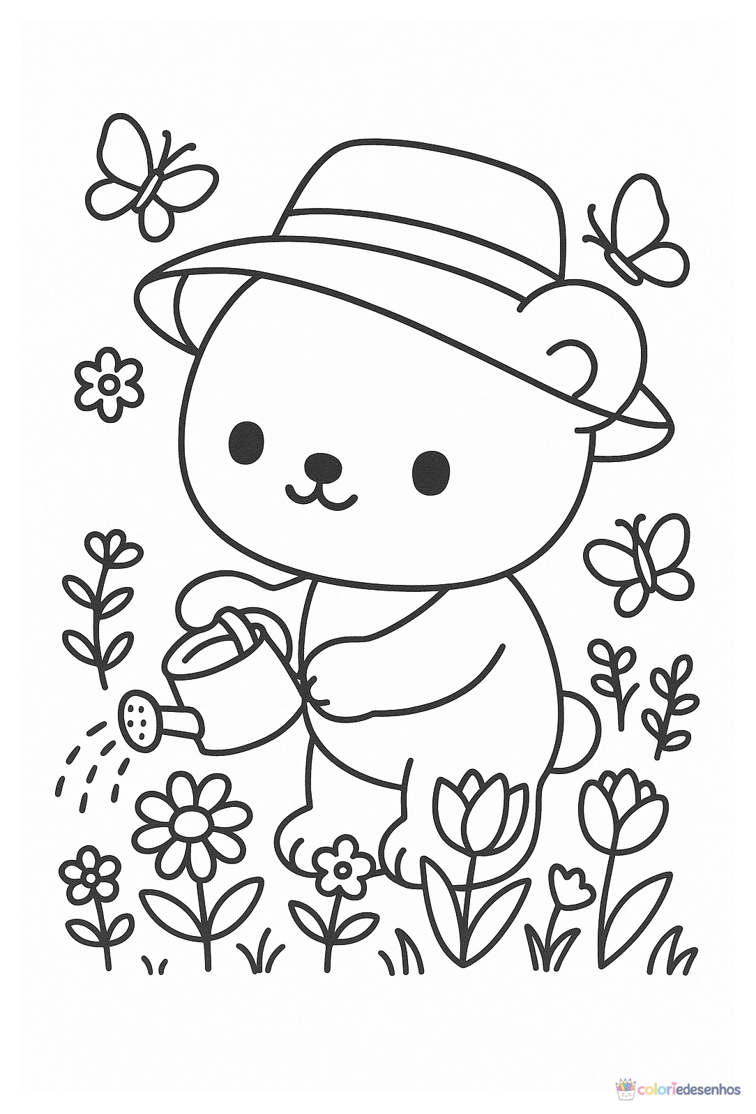 Ursinhos para colorir