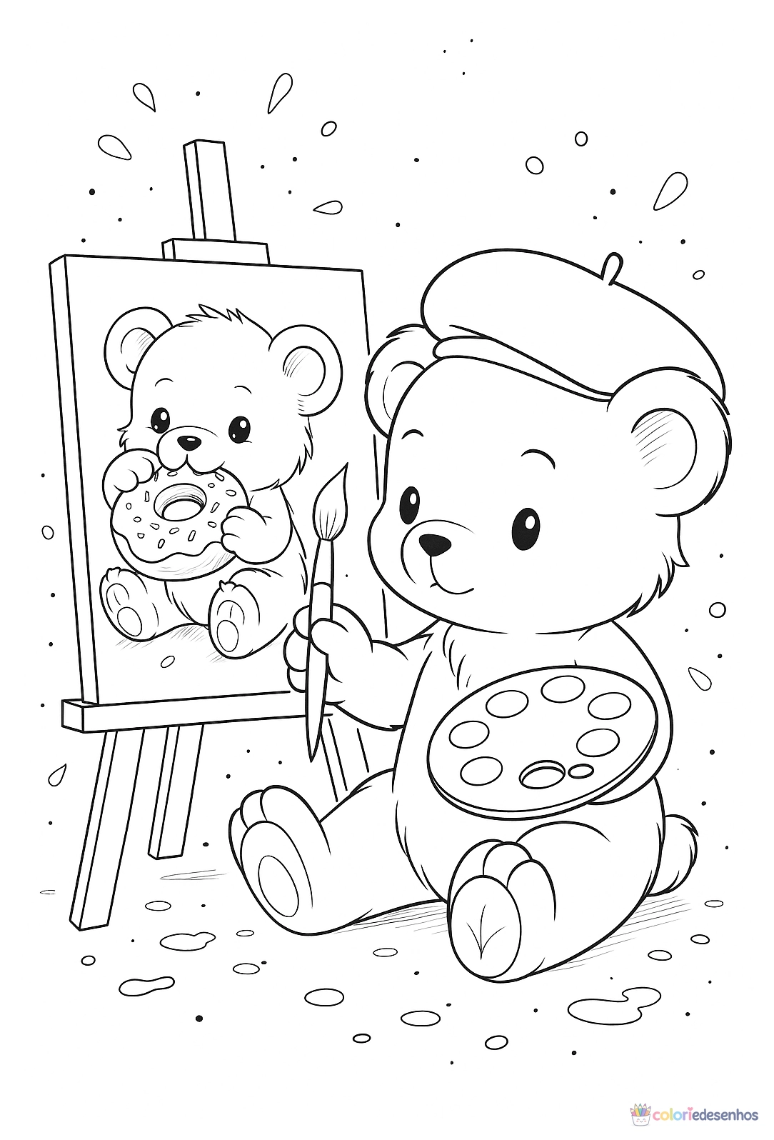 Ursinhos para colorir
