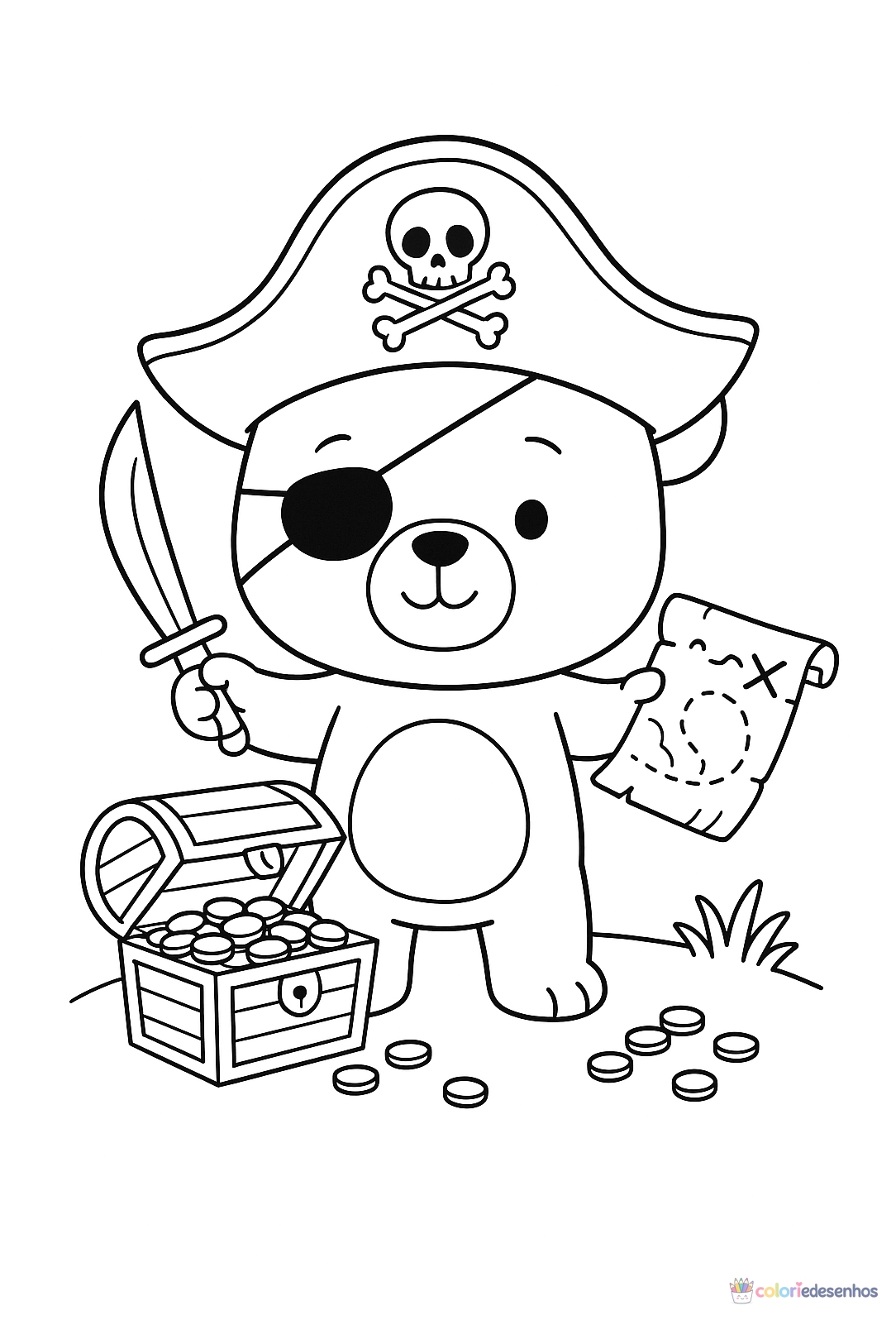 Ursinhos para colorir