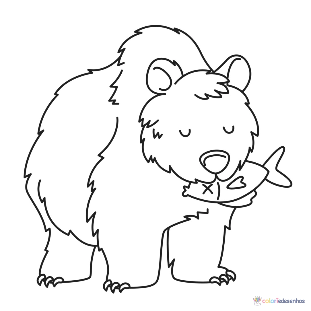 Ursos para colorir