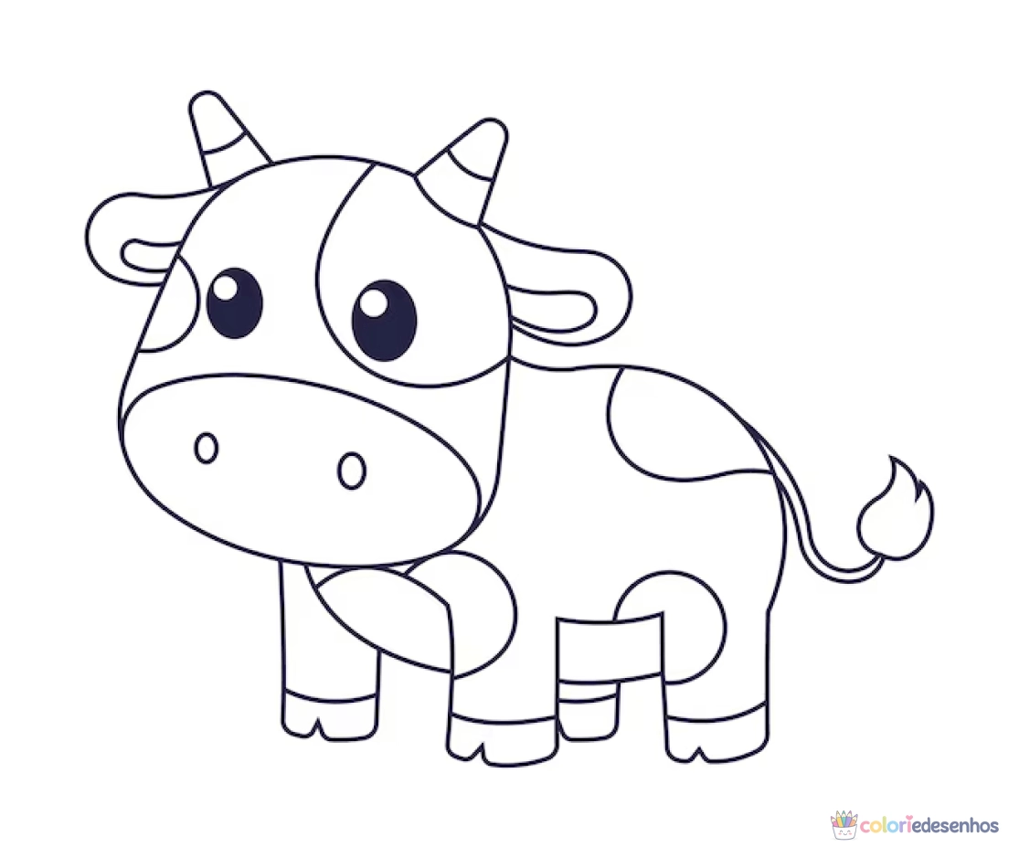 Vaca para colorir