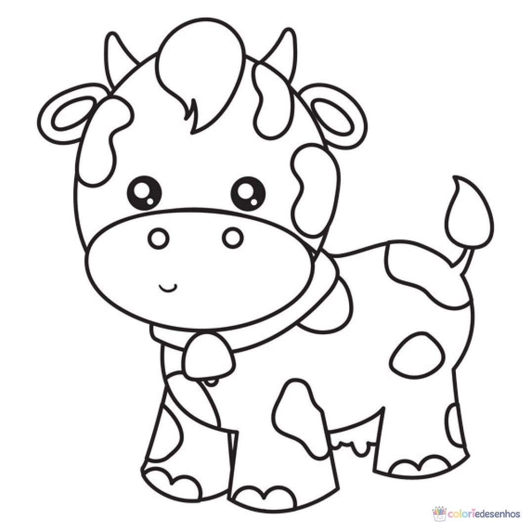 Vaca para colorir
