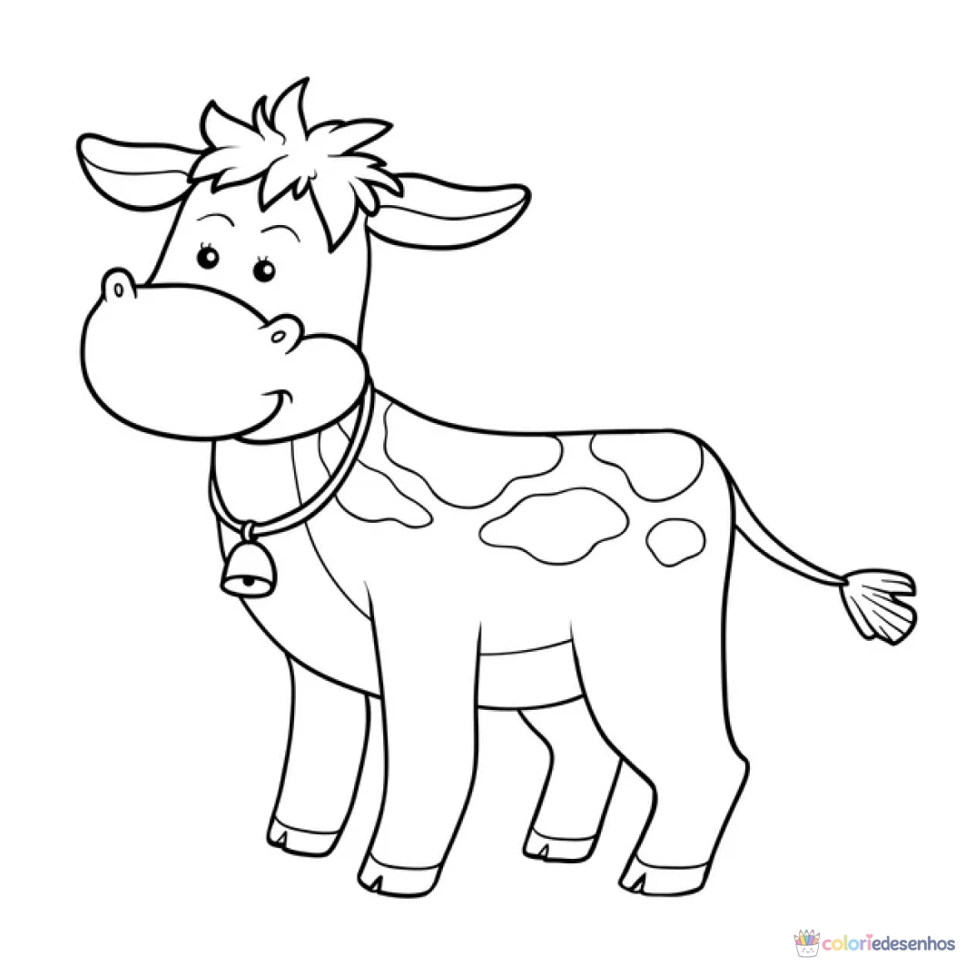 Vaca para colorir