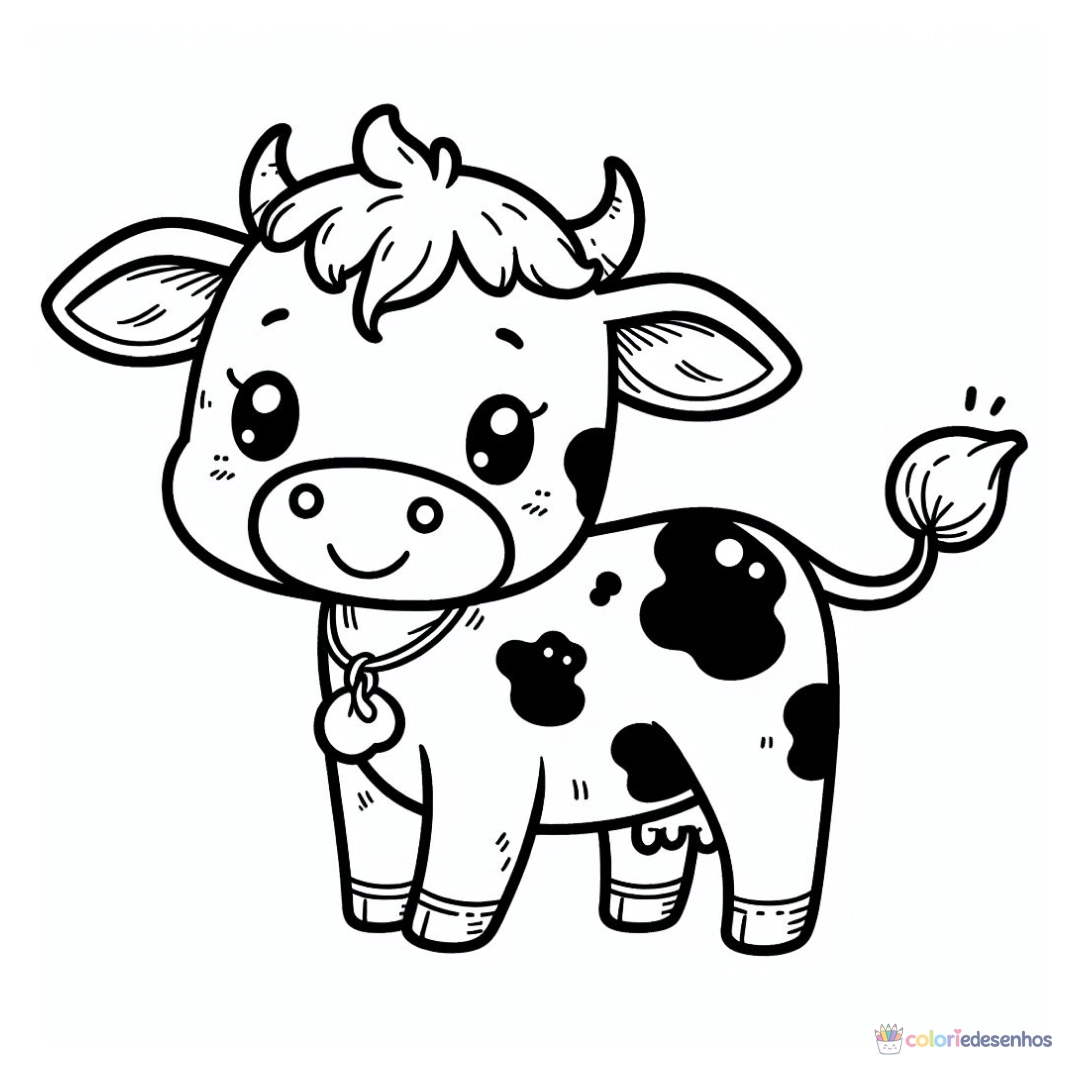 Vaca para colorir