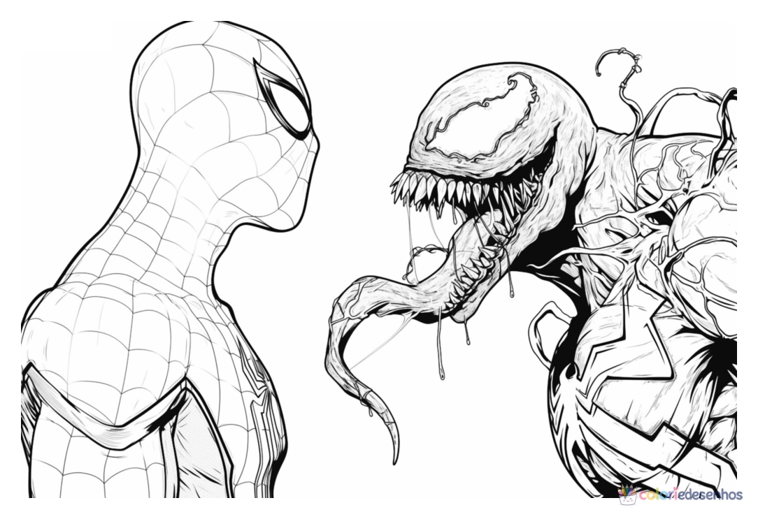 Desenhos de Venom para colorir