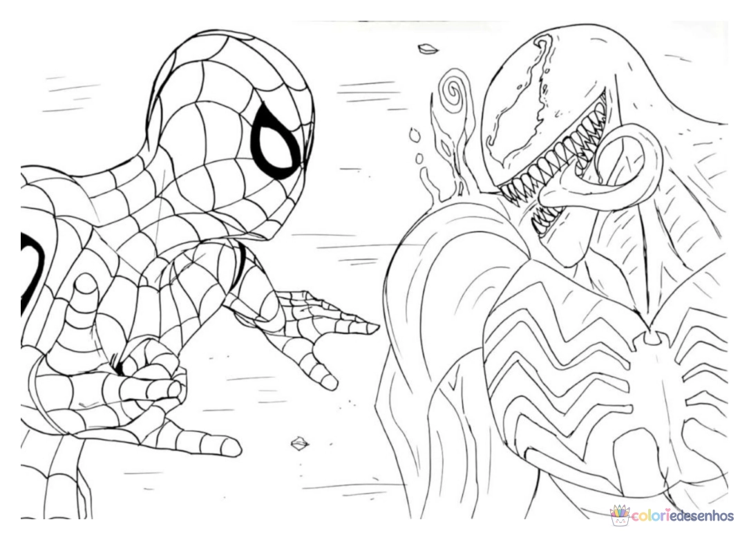 Venom para colorir
