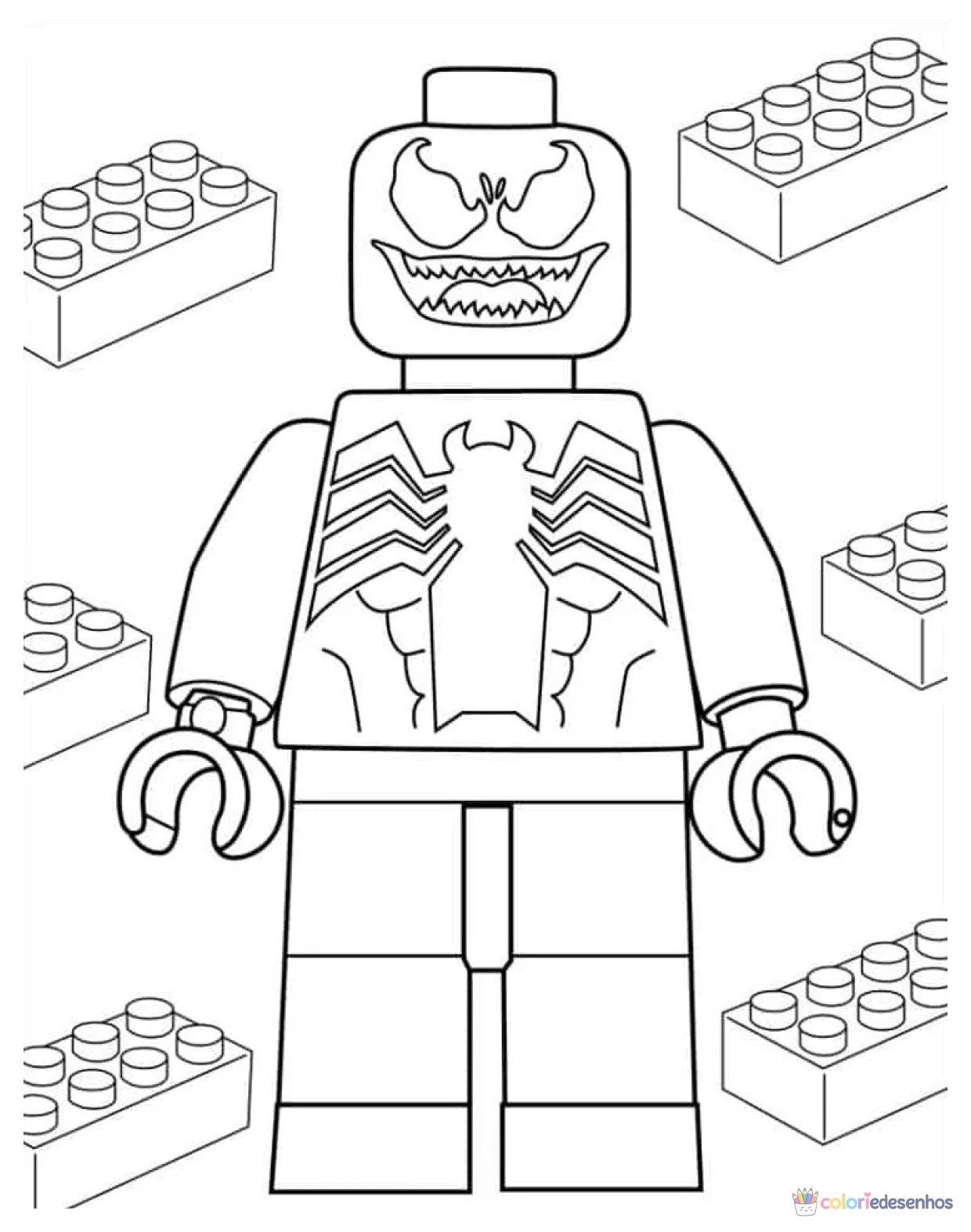 Venom para colorir