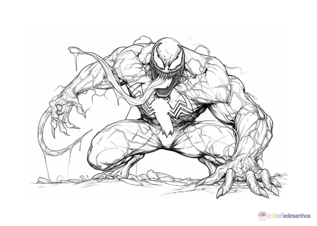 Venom para colorir