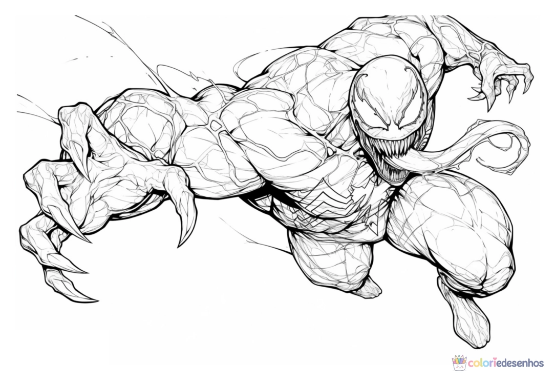 Venom para colorir