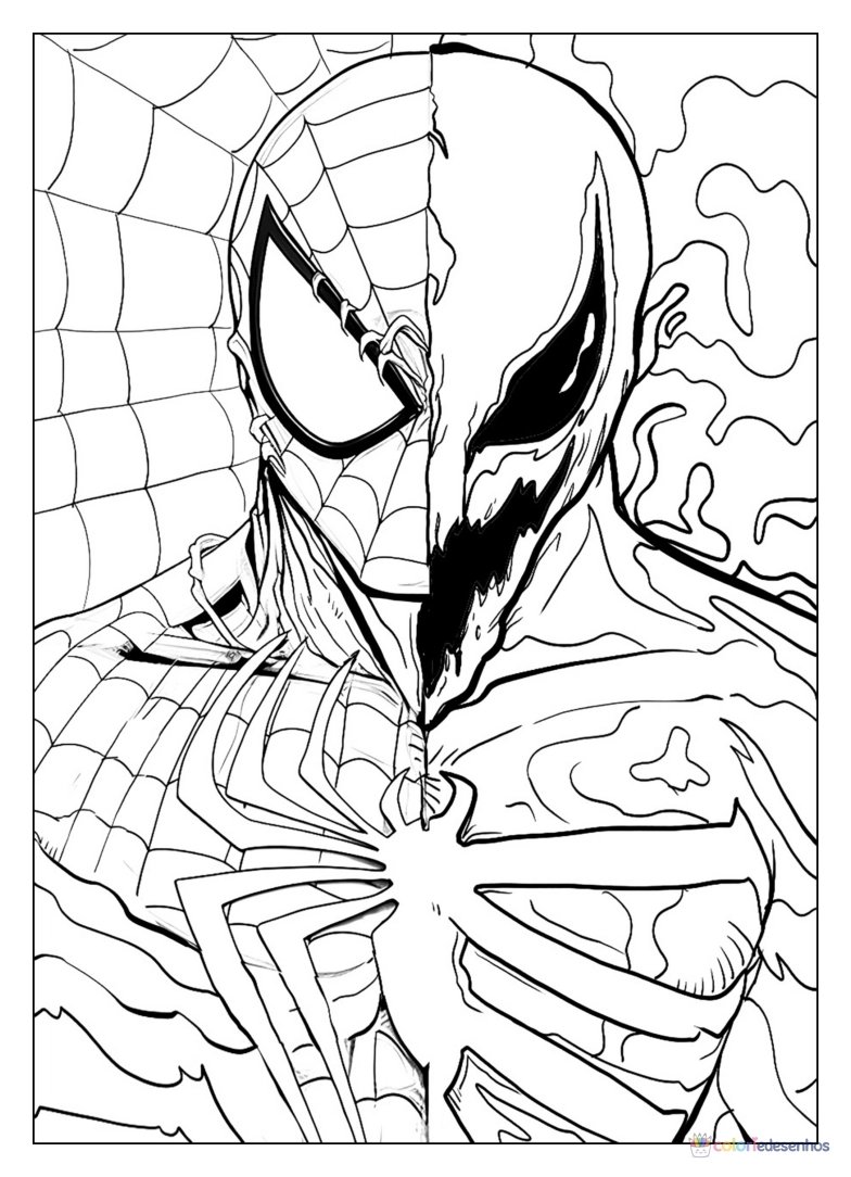 Venom para colorir