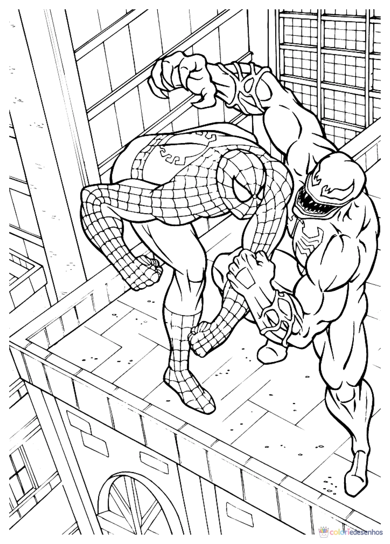 Venom para colorir