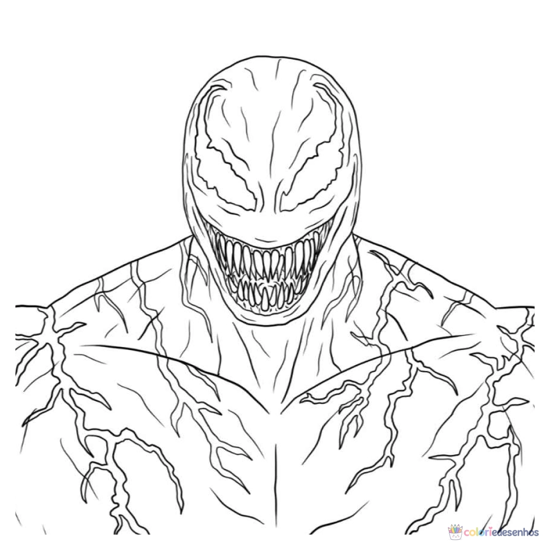 Venom para colorir