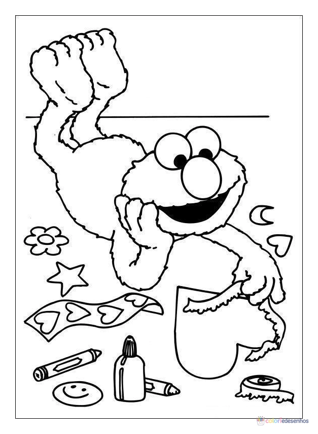Vila Sésamo para colorir