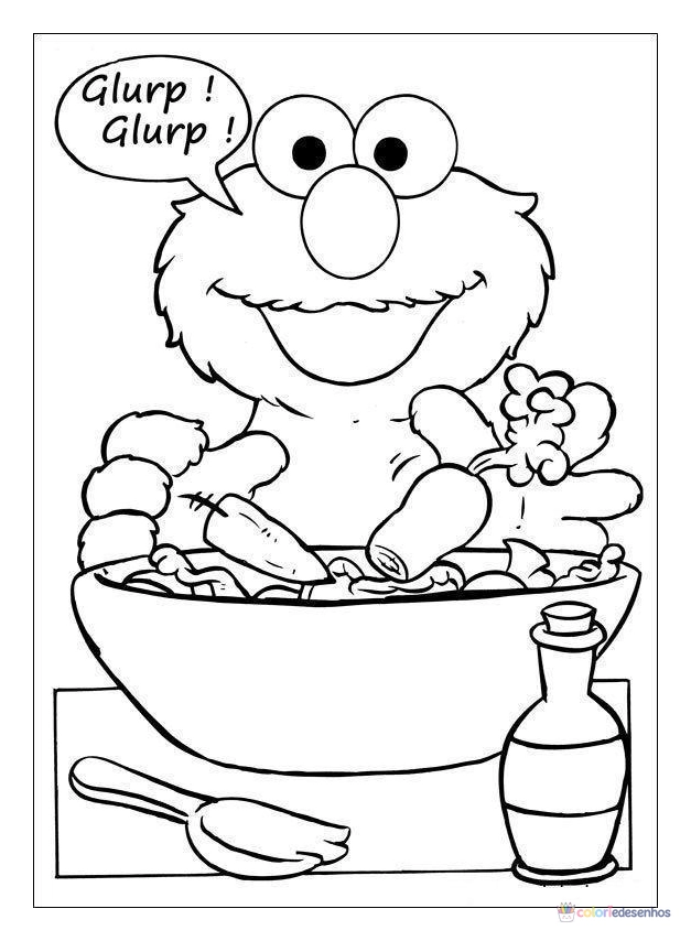 Vila Sésamo para colorir