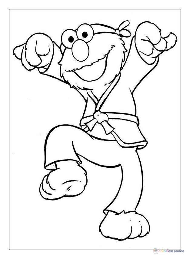 Vila Sésamo para colorir