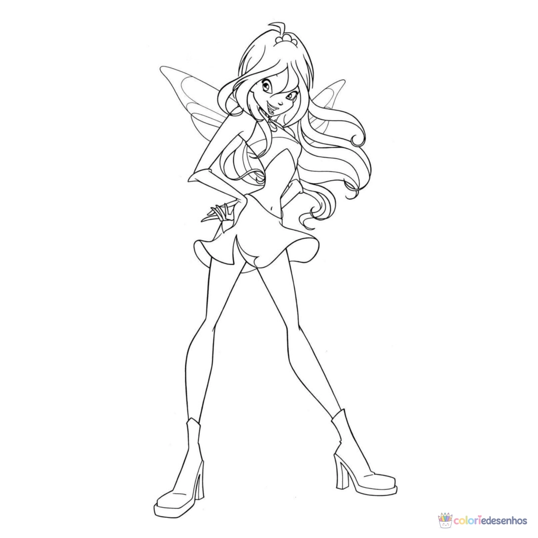 Winx para colorir