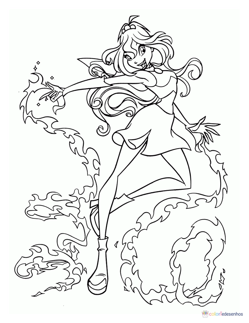 Winx Club para colorir