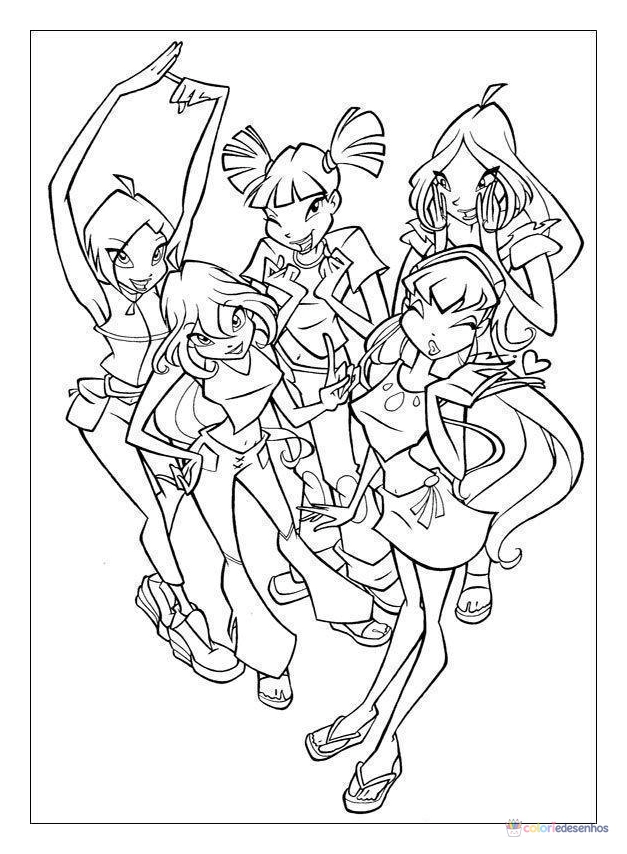 Winx Club para colorir