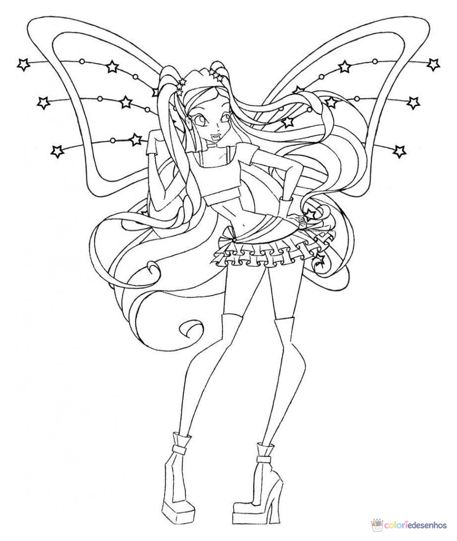 Winx Club para colorir