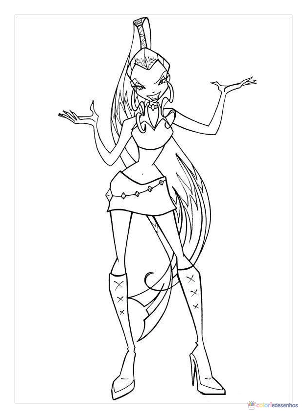 Winx Club para colorir