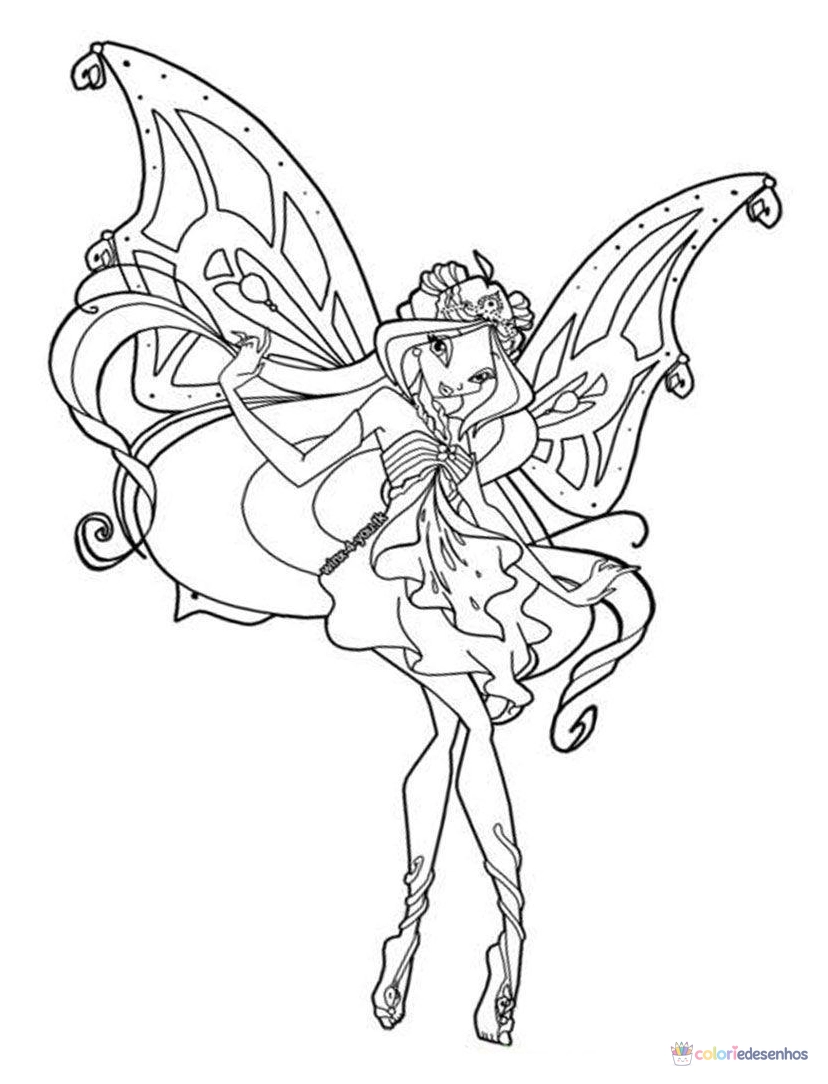 Winx Club para colorir