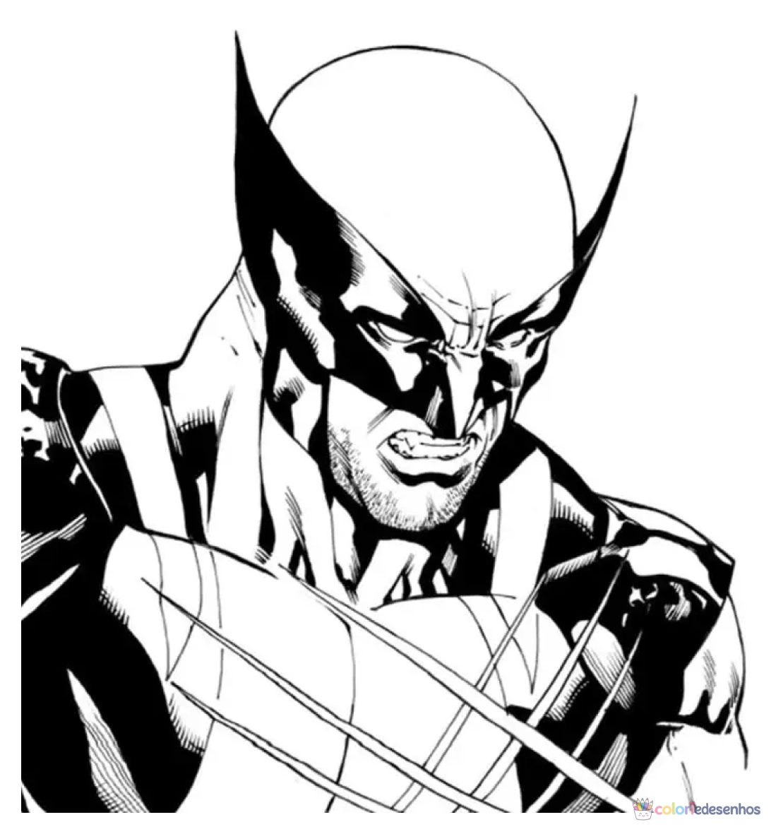 Wolverine para colorir