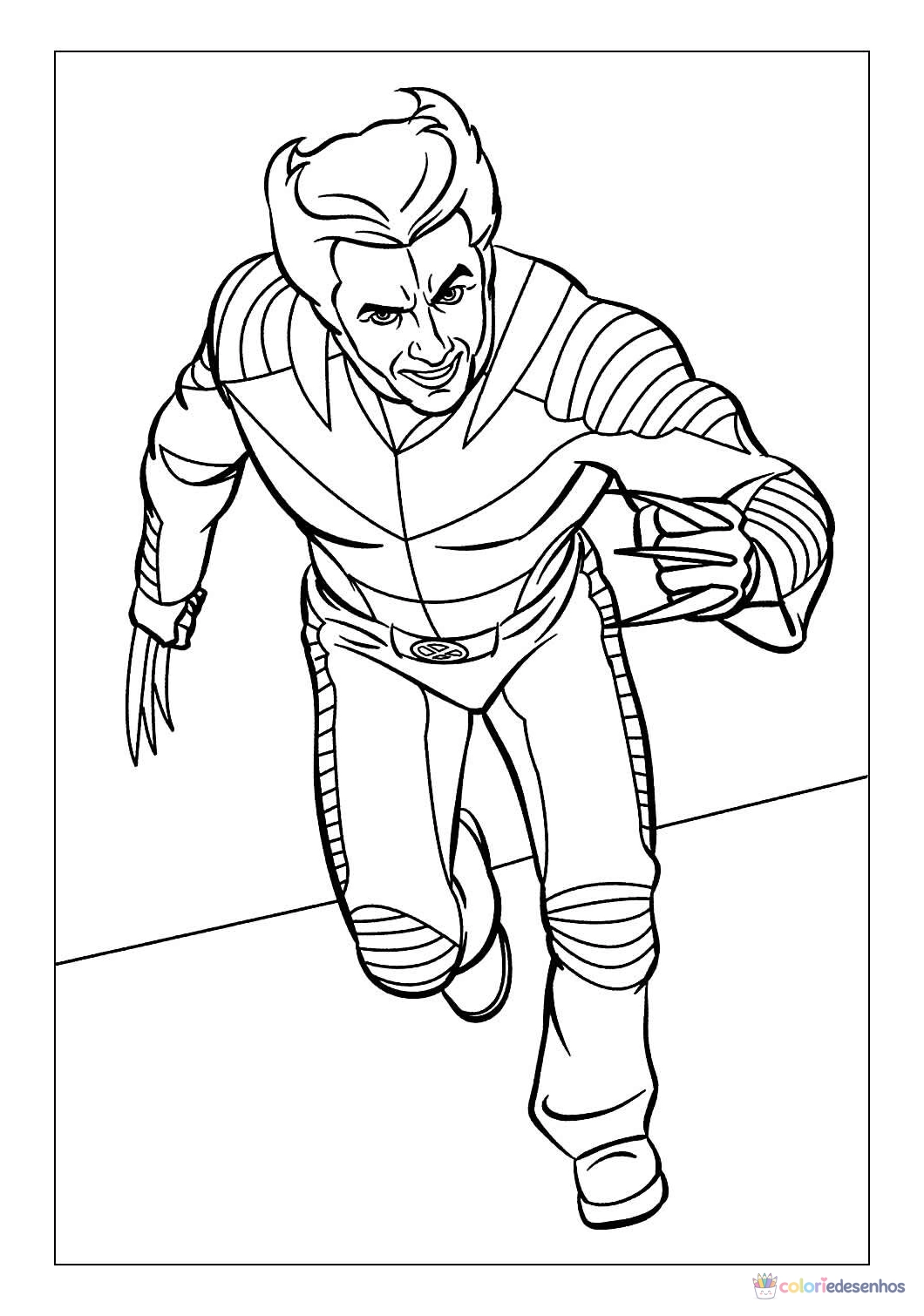 Wolverine para colorir