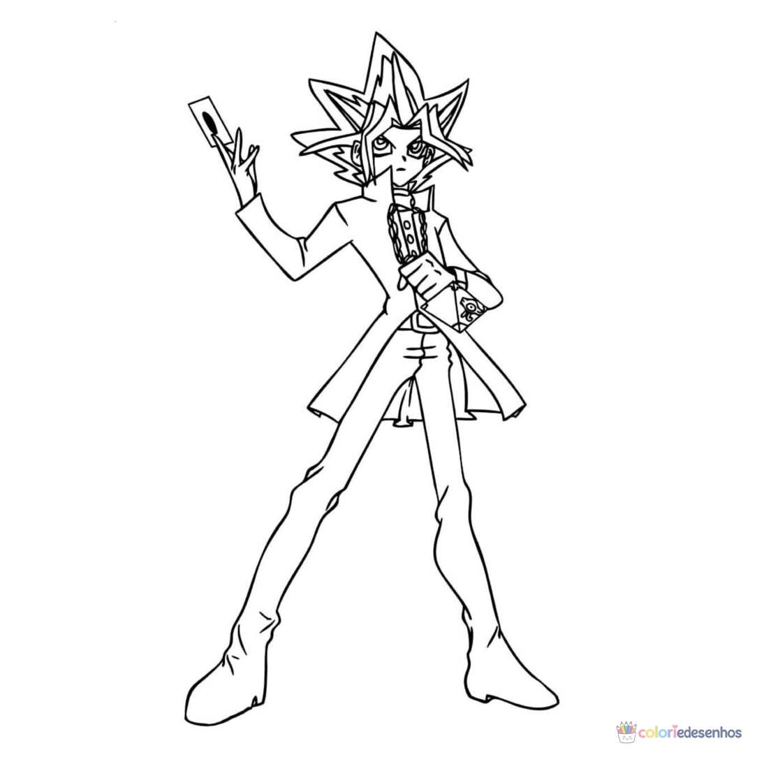 Yu Gi Oh para colorir