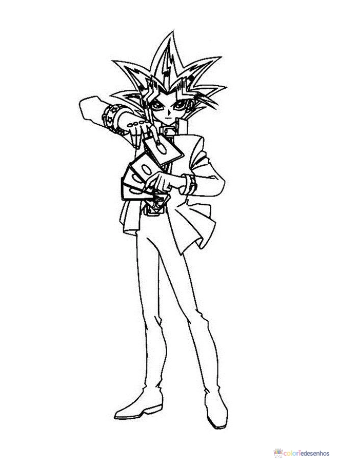Yu-Gi-Oh para colorir