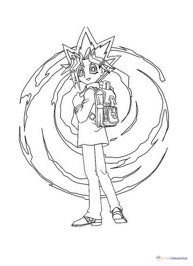 Yu-Gi-Oh para colorir