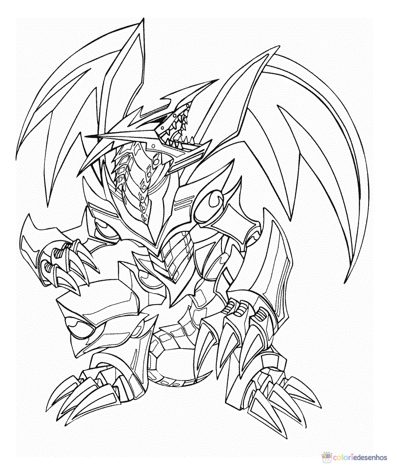 Yu-Gi-Oh para colorir