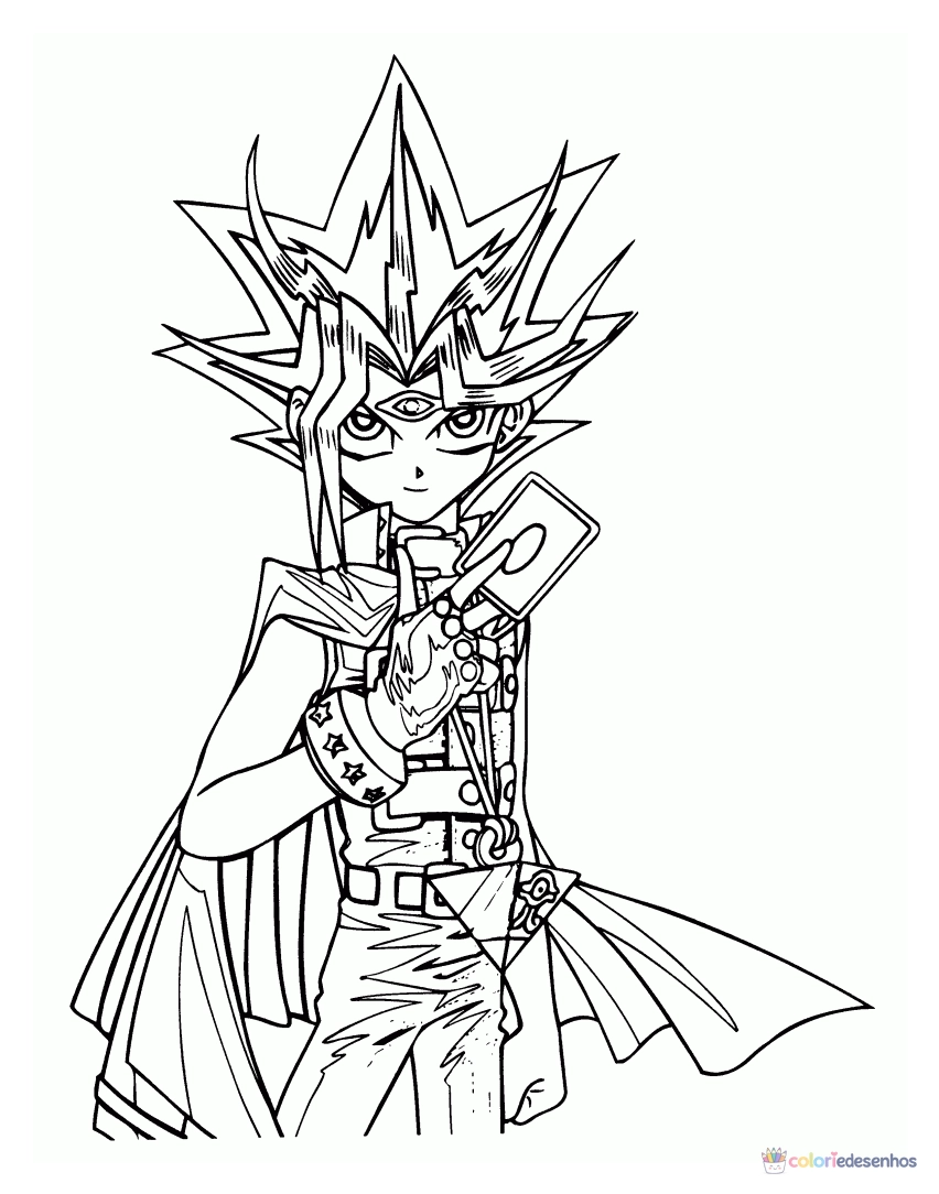 Yu-Gi-Oh para colorir