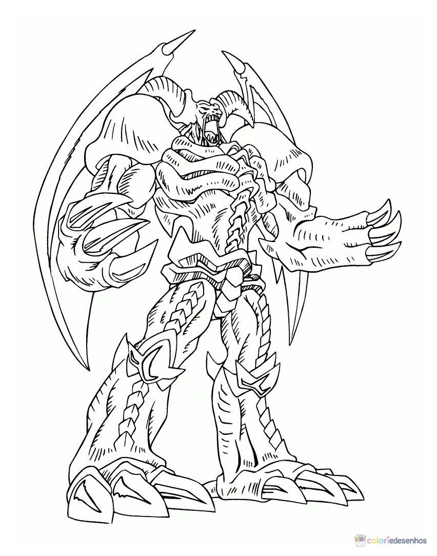 Yu-Gi-Oh para colorir