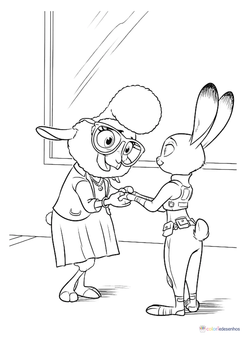 Zootopia para colorir